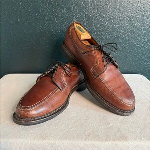 Allen Edmonds Brown Wilbert Leather Oxford Shoes